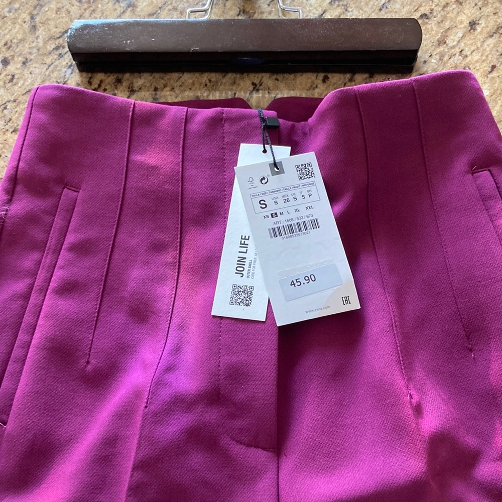 High-waisted, pleated Zara pants